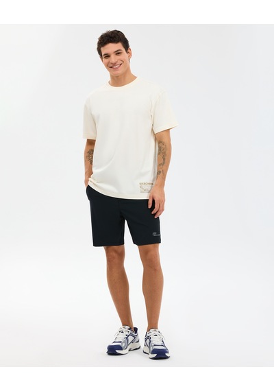 Skechers M Relaxed T-shirt Erkek Beyaz Tshirt S2610109-3855