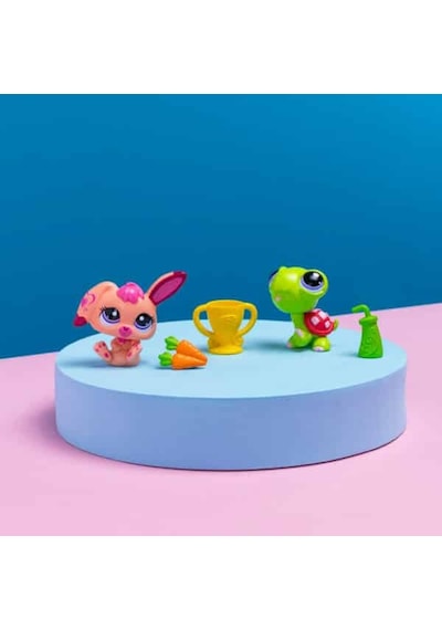 Hasbro Littlest Pet Shop 2'li Paketa 00587 G7 94-g7 95 Kaplumbağa-tavşan Minişler