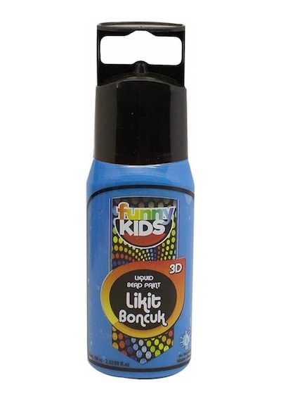 Funny Kıds 60 CC Opak Boyutlu Boncuk Boya Mavi 060-4416