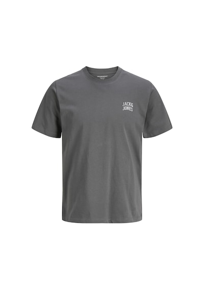 Jack & Jones Erkek Bisiklet Yaka Gögüs Baskili Tisört - Noge - 12310399 Çok Renkli