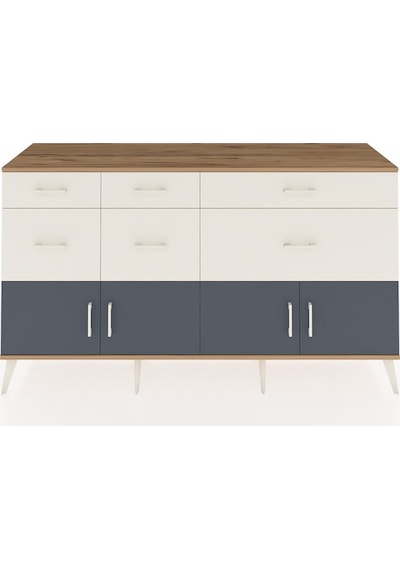 Hyperion Konsol Tek Raflı 6 Çekmeceli 4 Kapaklı 176x44x99 Çam-ant Çam-antrasit/aytaşı Hyperion Konsol Tek Raflı 6 Çekmeceli 4 Kapaklı 176x44x99 Çam-ant Çam-antrasit/aytaşı