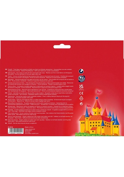 Faber-Castell Süper Yıkanabilir Keçeli Kalem 50'li,Canlı ve Kalıcı Renkler,Kolay Temizlenebilir,Ergonomik Tasarım