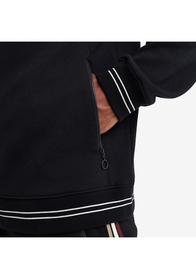 Lescon Siyah Erkek Fermuarlı Kapüşonlu Sweatshirt 26n-1130