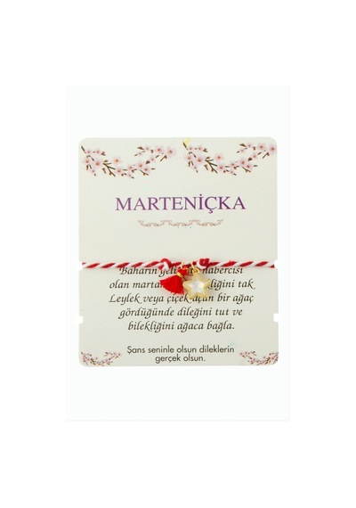 Yıldız - 934 - Püskül Marteniçka İp - Nazblsmm - Bileklik Kırmızı