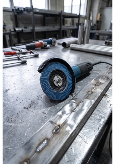 115 Mm Flap Zımpara 100 Kum Disk Taşlama Zımparası 1 Adet Zirkon