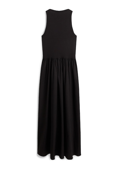 Tommy Hilfiger Gold Button Poplın Mıx Dress Kadın Siyah Elbise - Ww0ww49628
