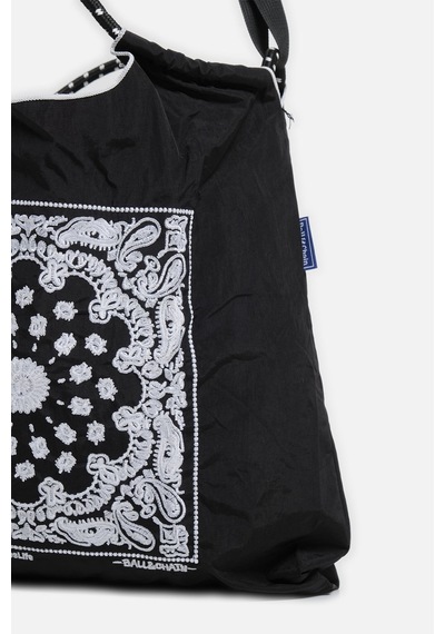 K&s Orta Boy Desenli Tote Çanta Siyah