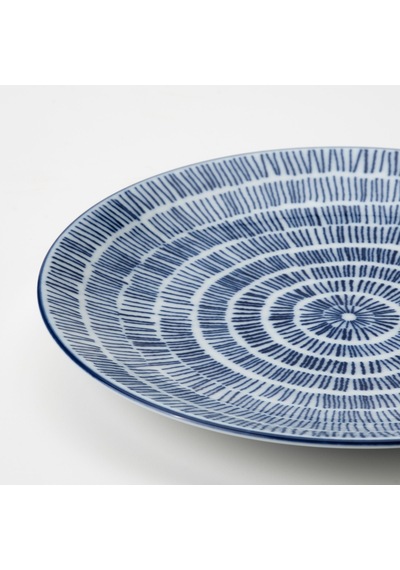 Ikea Entusiasm Tatlı Tabağı Seti 18 Cm 4'lü Mavi - Beyaz