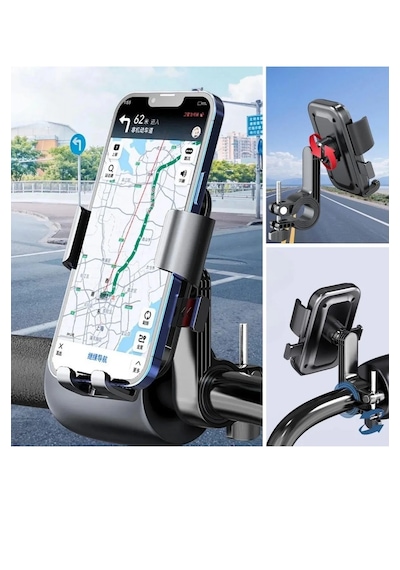 Motosiklet,bisiklet ,scooter İçin 360 Derece Dönebilen Gidon Ve Siyah