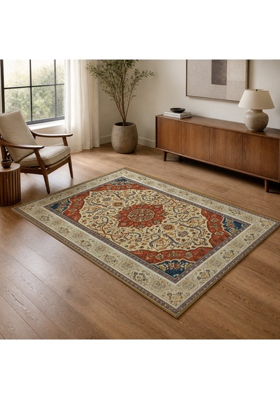 Kartela Halı Pers Halı Jüt Taban Dokuma Halı - 180 X 270 Cm Çok Renkli