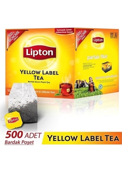 Lipton Yellow Label Bardak Poşet Çay 500'lü
