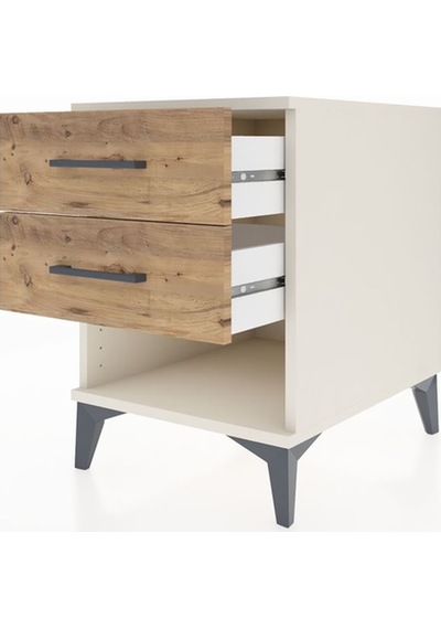 Kronos Komodin 2 Çekmeceli 44x59x64 Aytaşı-çam Aytaşı