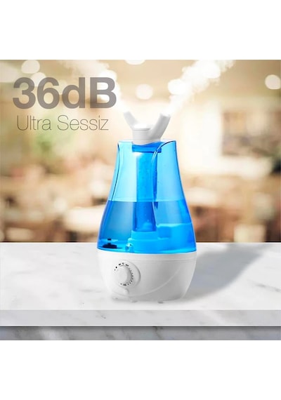 Enraco Çift Sprey Ultrasonik Hava Nemlendirici Buhar Makinesi