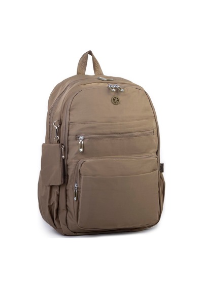 Nas Bag Unisex Büyük Boy Çok Gözlü Hafif Sırt Çantası Haki
