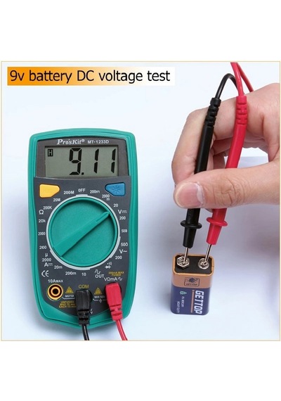 Proskit Mt-1233d Multimetre Mini Cep El Tipi Voltmetre Ampermetre Ac Dc Voltaj Akım Direnç Diyot Buz