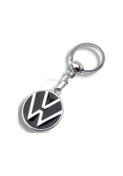 Yüksek Kaliteli Volkswagen Uyumlu Mineli Krom Kaplama Metal Araç Anahtarlık, Çift Yönlü Logo, Hediyelik Araba Anahtarlık