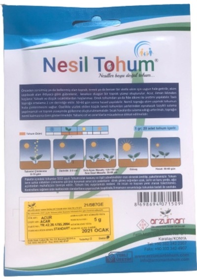 Acur Atalık Tohumu 3 Paket