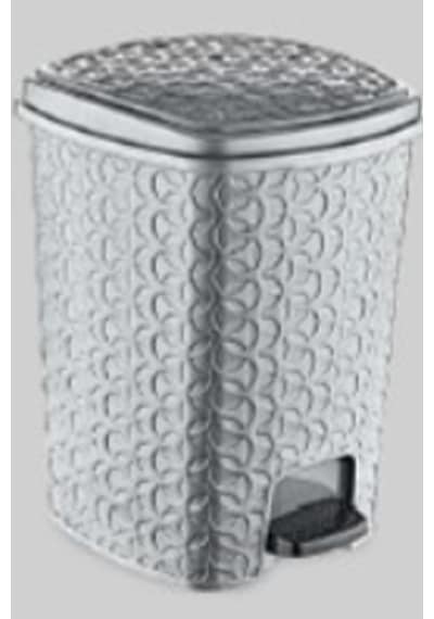 Rattan Star Pedallı Çöp Kovası 12 Lt. E248 Altın - Krem