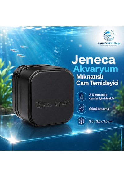 Akvaryum Mıknatıslı Cam Temizleyici - 2-6 Mm Arası Akvaryum Camları İçin Etkili Temizlik - Güçlü Tutunma