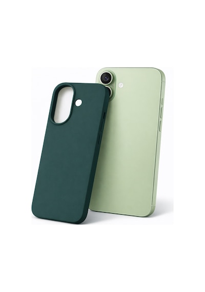 Apple Apple iPhone 17 Uyumlu Kılıf Renkli Lansman İçi Kadife Yumuşak Kamera Yükseltili Silikon Yeşil