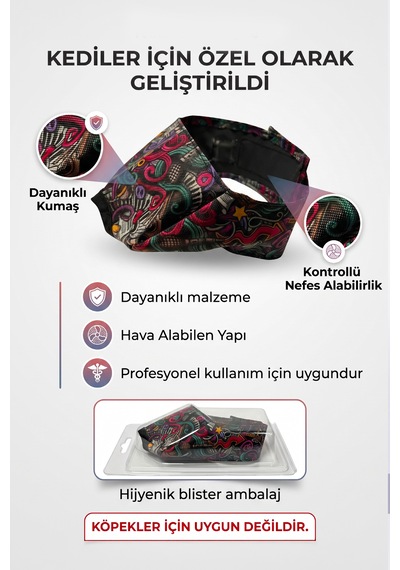 Artero Kediler İçin Kumaş Ağızlık Small Beden