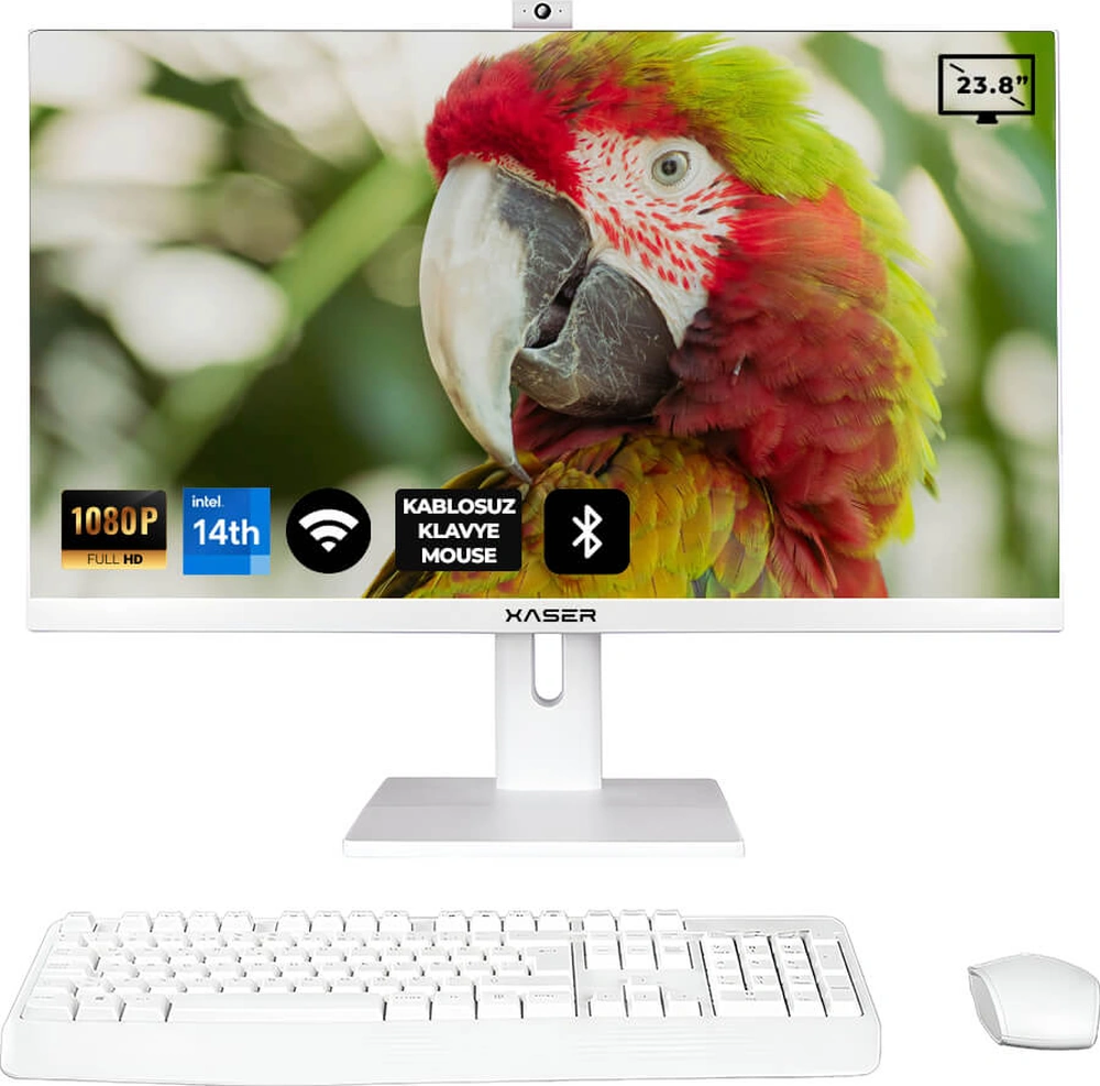Xaser XS165 i5-14400 16 GB 1 TB SSD 23.8" Free Dos AIO Masaüstü Bilgisayar