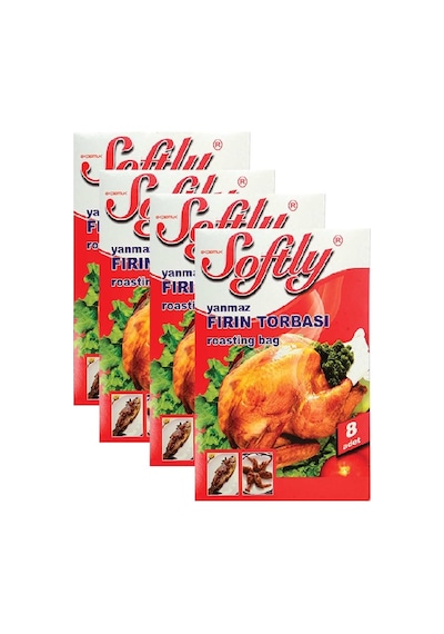 Softly Yanmaz Fırın Torbası 8 Adet 4 Paket