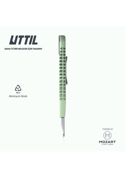 UTTIL Nmuk07 Alüminyum Gövdeli, Standard 9 Mm Metal Maket Bıçağı