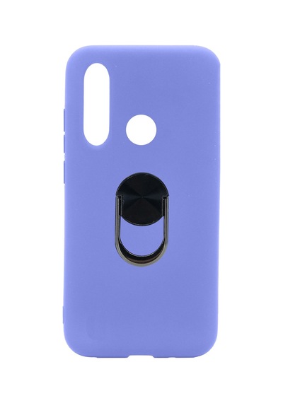 Nettech Huawei Y6p Uyumlu Leather Ring Nano Arka Koruma Kılıf - Sarı Sarı
