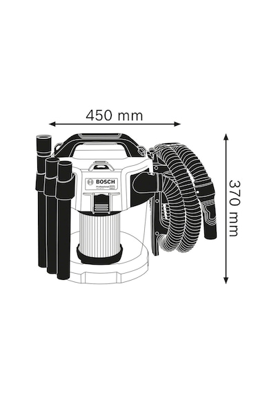 Bosch Professional GAS 18V-10L Akülü Süpürge - 06019C6302