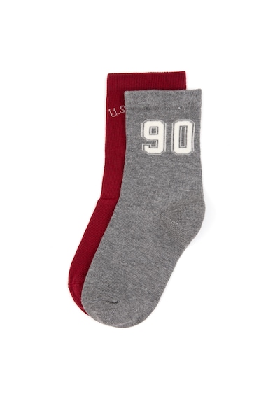 U.s. Polo Assn. Erkek Çocuk Gri Melanj Çorap Soket 50318051-vr086 Grı Melanj