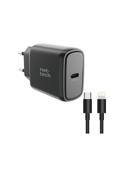 Nettech NT-HCH06 PD 25 W Type-c + Lightning Kablo + Şarj Cihazı