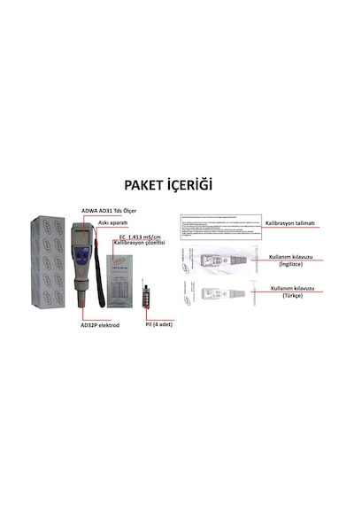 Adwa Ad31 Tds Ppm Ec Metre Iletkenlik   Ölçer