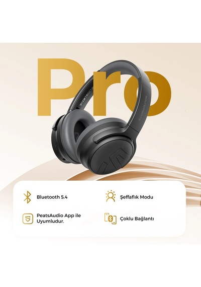 Soundpeats SPACE PRO Hi-res Bluetooth 5.4 Kablosuz Kulak Üstü Kulaklık