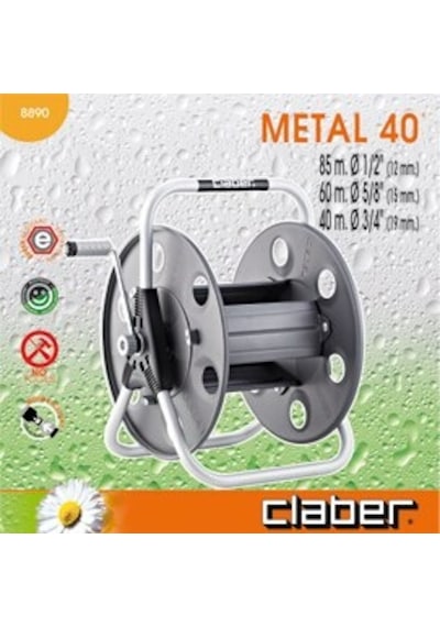 Claber 8890 Metal 40 Hortum Sarma Makarası (27782362)