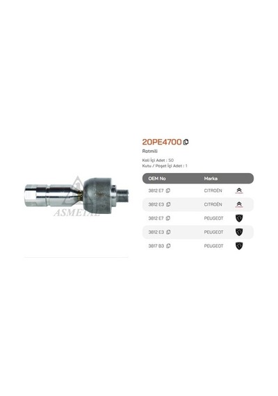 Asmetal 20pe4700 Rotmili P404 38120000000