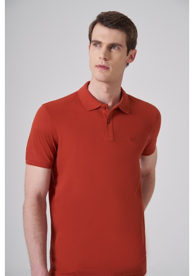 Morven Erkek Tarçın Basic Polo Yaka Dynamic Fit T-shirt 26yc018007850 Tarçın
