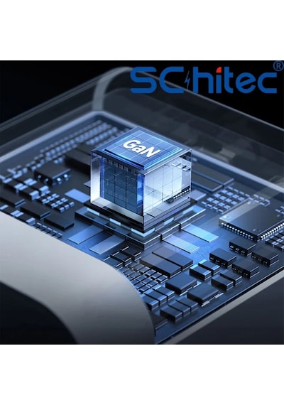 Schitec 100w 4 Çıkışlu 2 Type-c + 2 Usba Qc 3.0 Süper Hızlı Şarj Adaptörü Başlığı Hg/ta-106eu