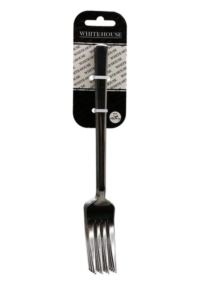 6 Parça Eko Çubuk Sade Metal Yemek Çatal 2mm Bx40