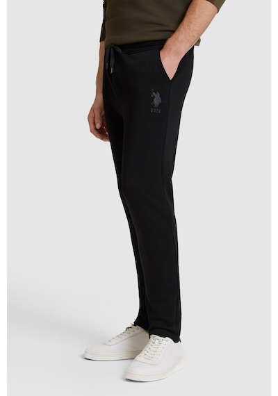U.S. Polo Assn. Erkek Siyah Antrasit Melanj Slim Fit Eşofman Altı 50329409-vr046