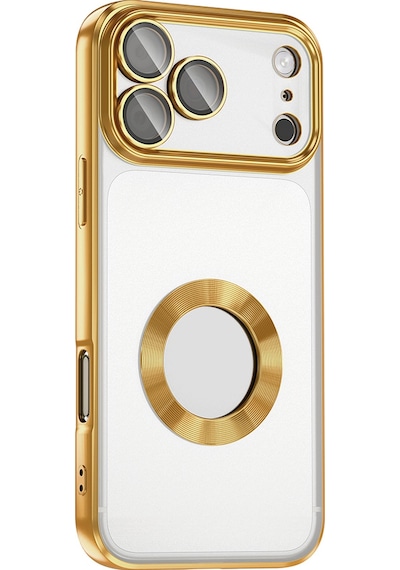 Apple Uyumlu iPhone 17 Pro Max Kılıf Kamera Korumalı Logo Gösteren Zore Omega Kapak - Lila Lila