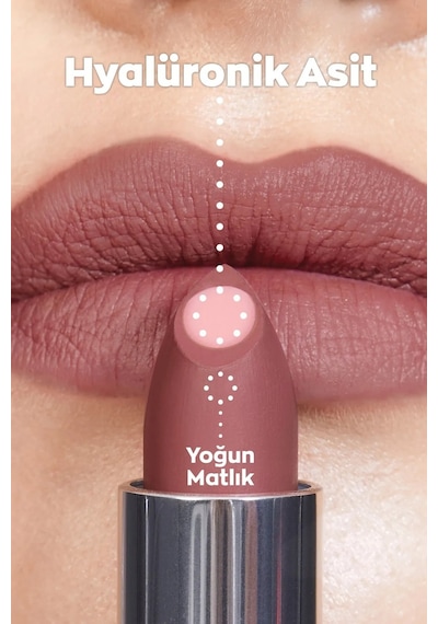 Avon Hydramatic Mauve + Nude + Pink Mat Ruj 3'lü