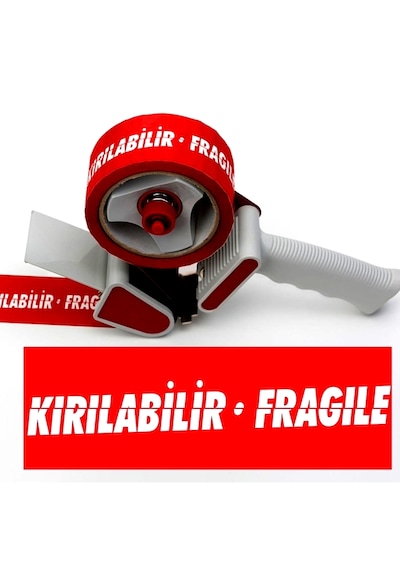 Fragile Kırılır Baskılı Koli Bandı 5cmx100m Kırılır Fragile Bant