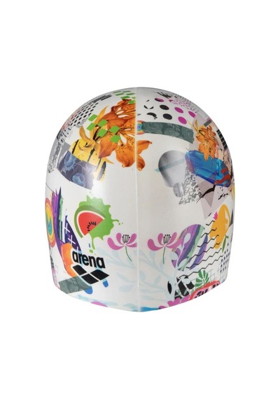 Arena Hd Swim Cap Collage Çok Renkli Yüzücü Bone 005572252 Çok Renkli