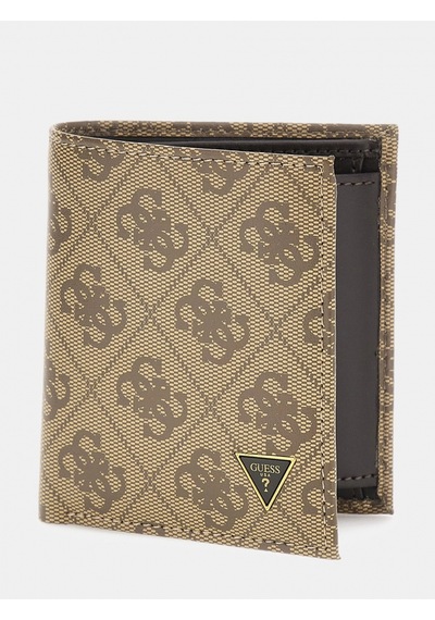 Guess Milano İkiye Katlanır Küçük Boy Erkek Bej Cüzdan Smvelelea22-bbo Bej