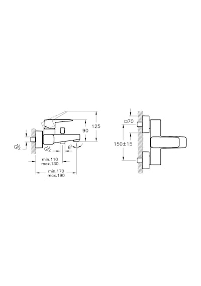VitrA Root Square Banyo Bataryası Fırçalı Nikel A4273734