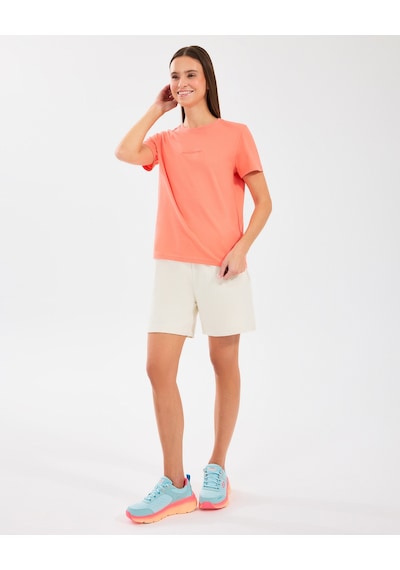 Skechers W Essential Crewneck T-shirt Kadın Lightcoral Tshirt S2510029-817 Lightcoral Çok Renkli