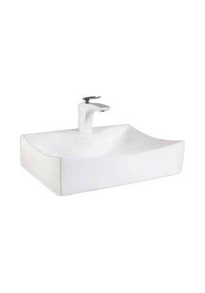Eva Banyo Lena E-3034 Tezgah Üstü Porselen Lavabo