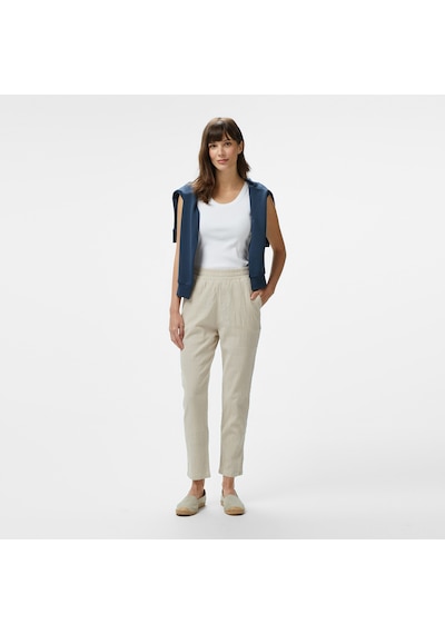 Nautica Kadın Bej Regular Fit Pantolon Düz 45p310t Bej
