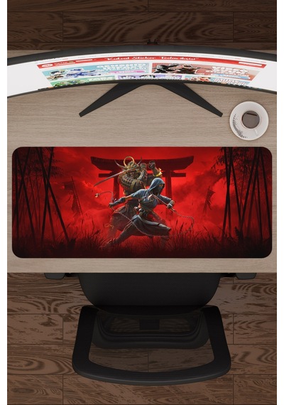 Assasin's Creed Kaymaz Dikişli Kauçuk Oyuncu Mousepad V1 - 70x30 Xl Gaming Mouse Pad Fare Altlığı